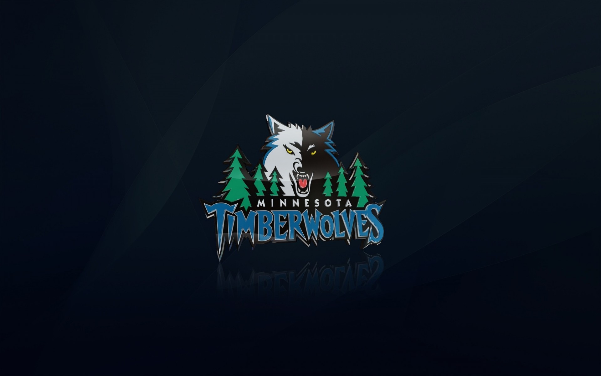 emblema lupo pallacanestro azzurro nba minnesota lupi della foresta