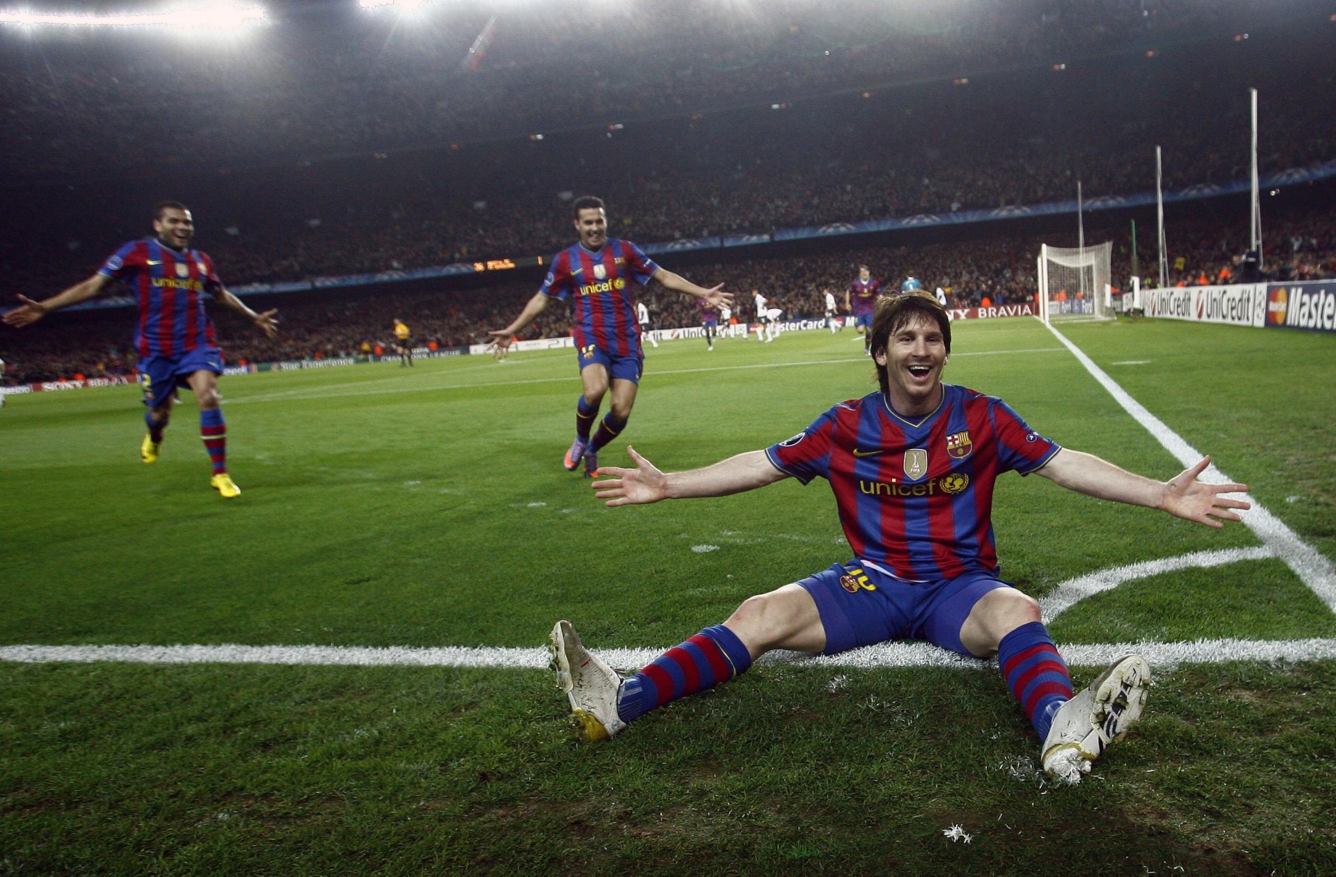 lionel messi soccer player barcelona soccer argentina players field stadium santiago bernabeu spectators wallpaper