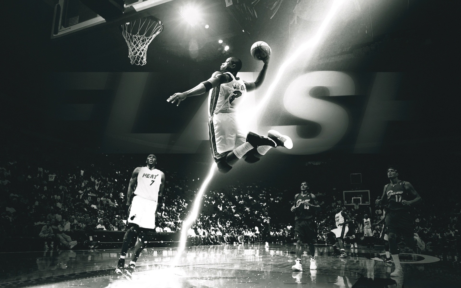 joueur miami heat dwayne wade basket-ball flash