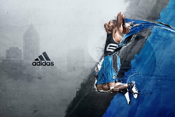 Photos of basketball in the form of adidas
