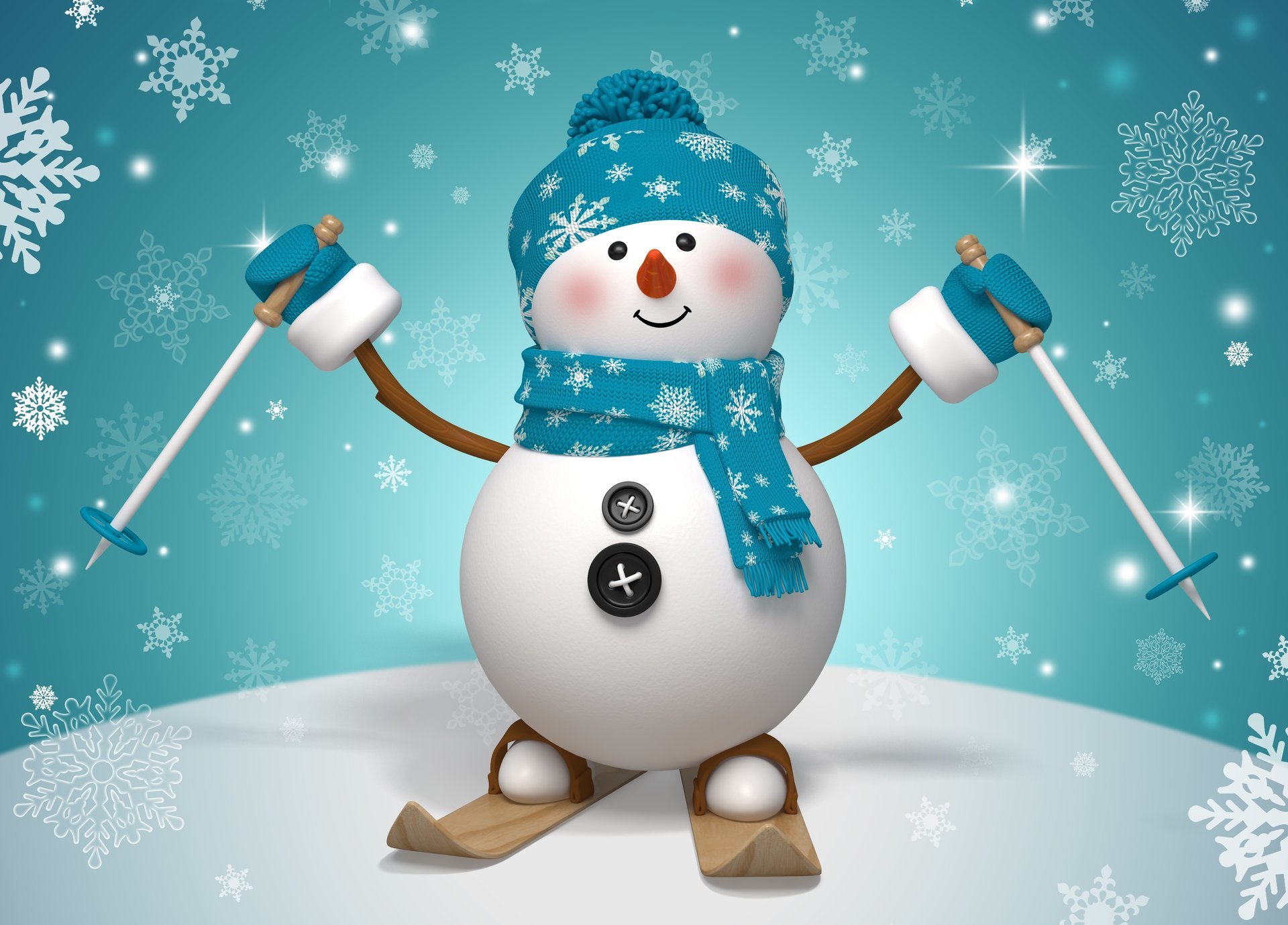 christmas winter snowman new year snow