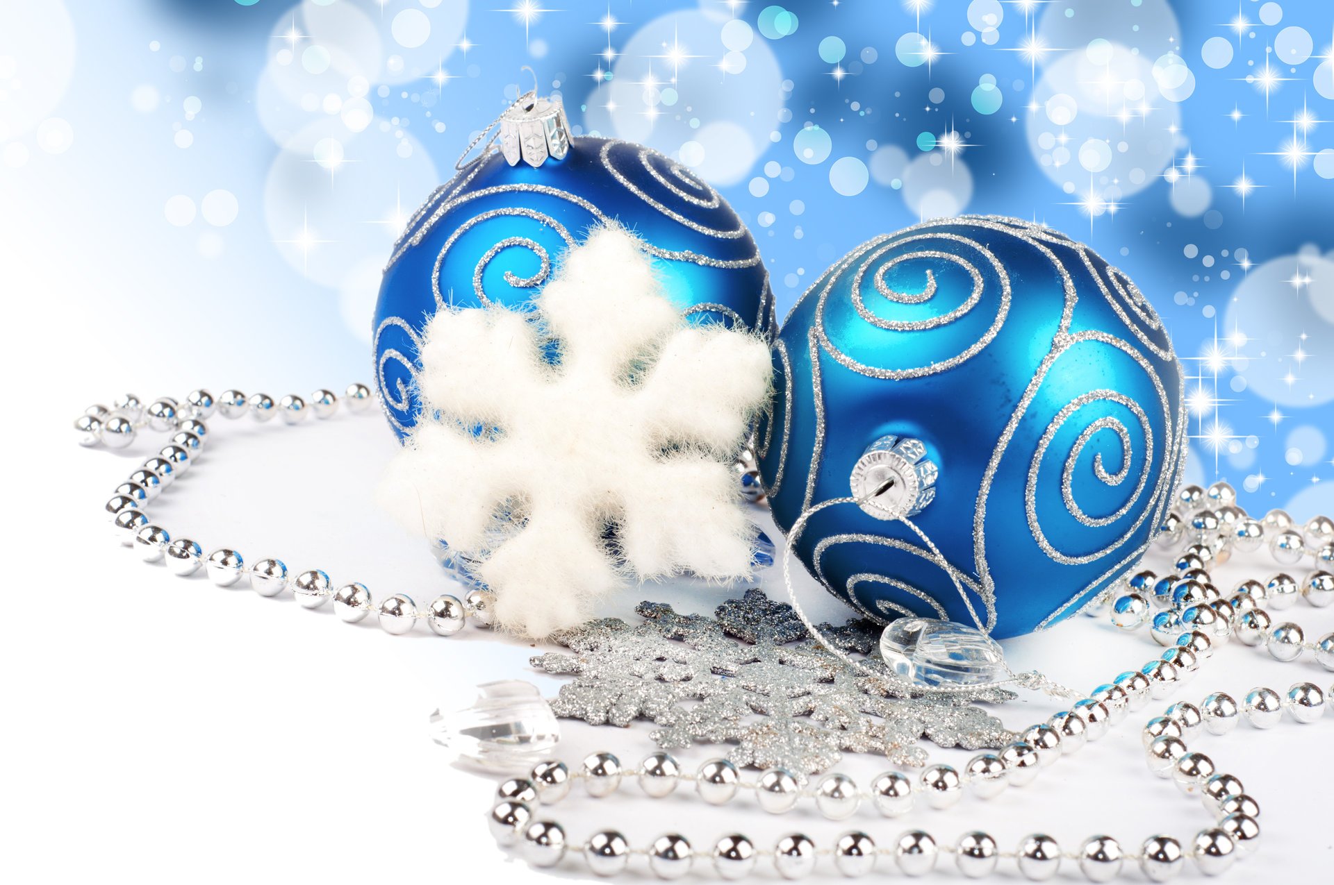 blue balls merry christmas jewelry diamonds necklace new year lights bokeh decoration