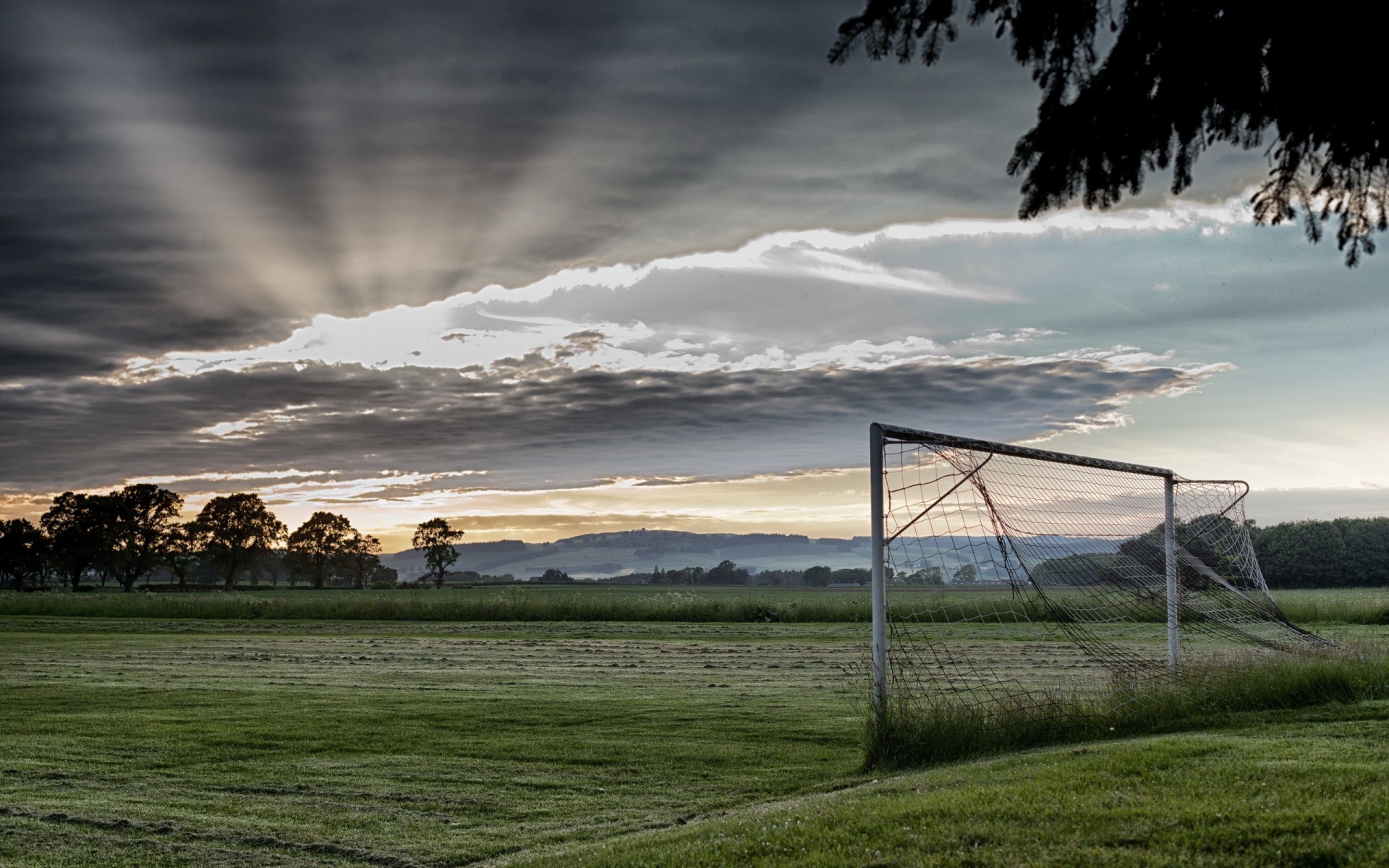 campo cancello mattina sport