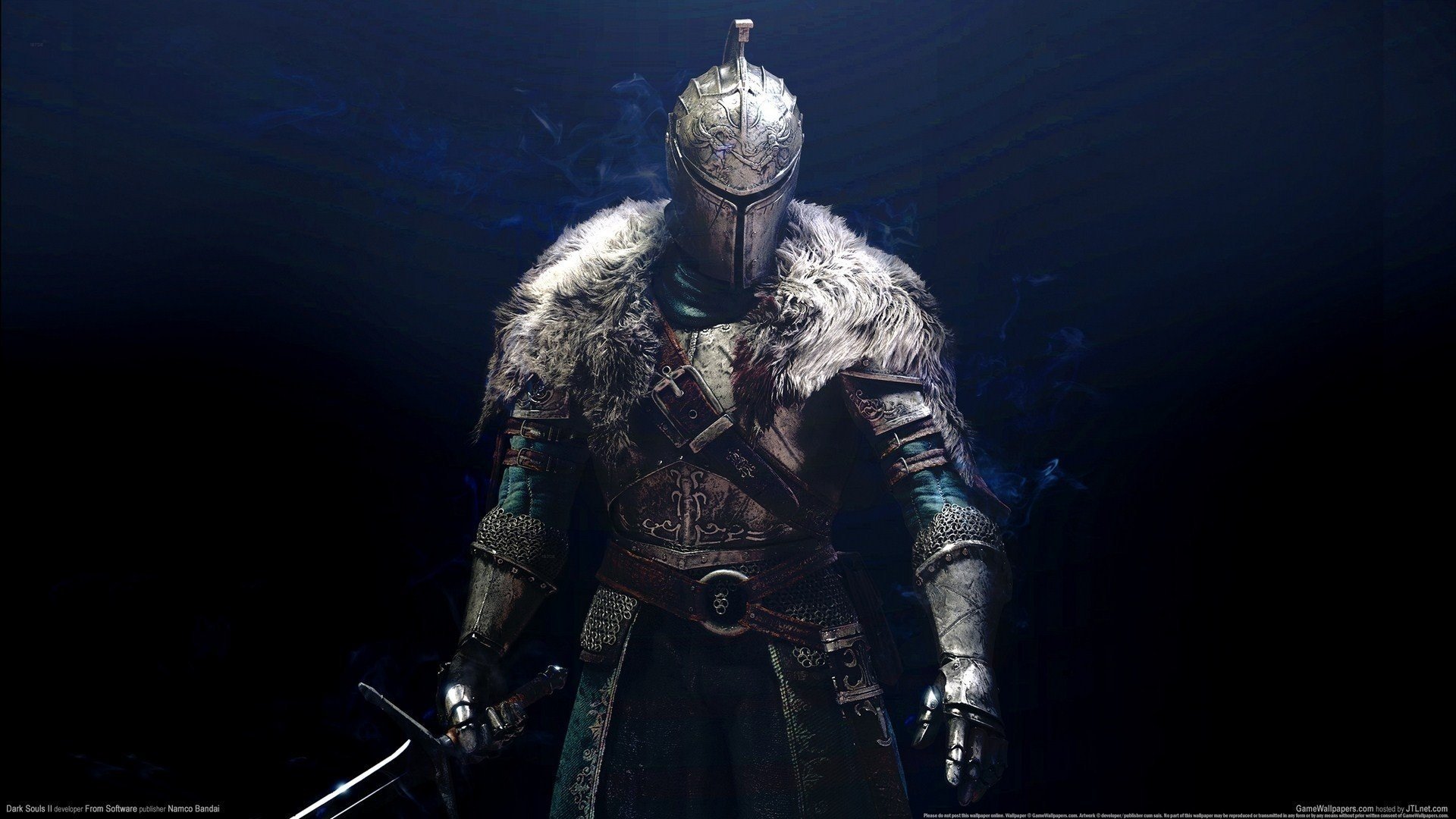 dark souls 2 knight armor background warrior game