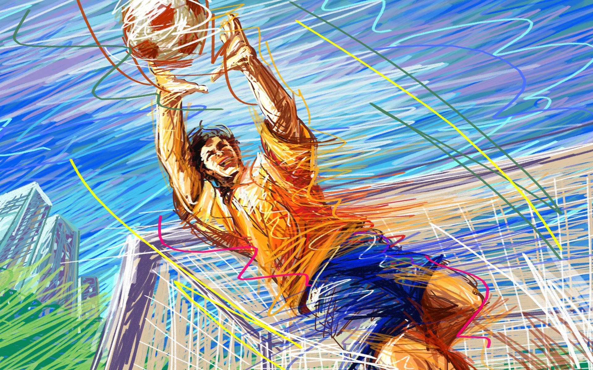 gate ball picture football snowboarding vector goalkeeper