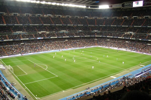 Madrid football Stadium and fans