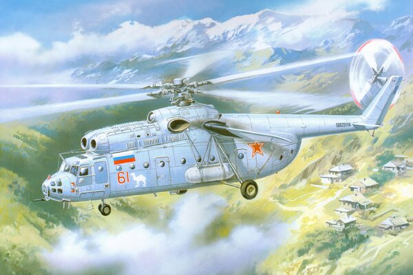 Soviet Mi-6 heavy helicopter