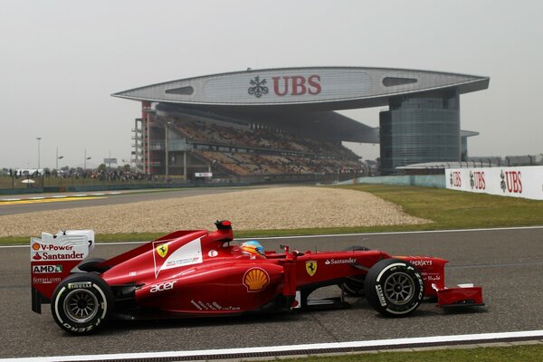 Formel-1-Ferrari-Rallye von Fernando alonso