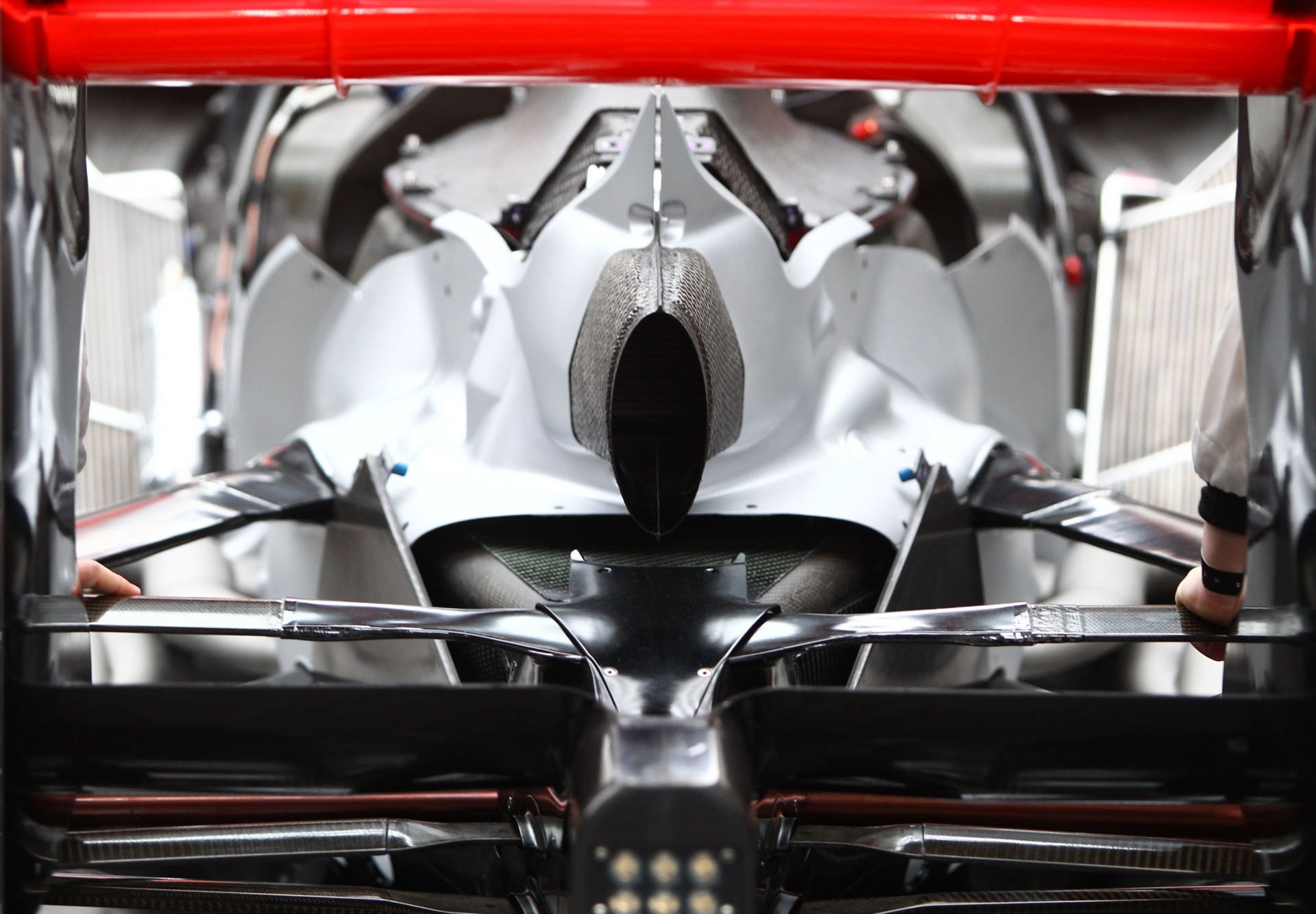 formula 1 auto vista posteriore mclaren sport