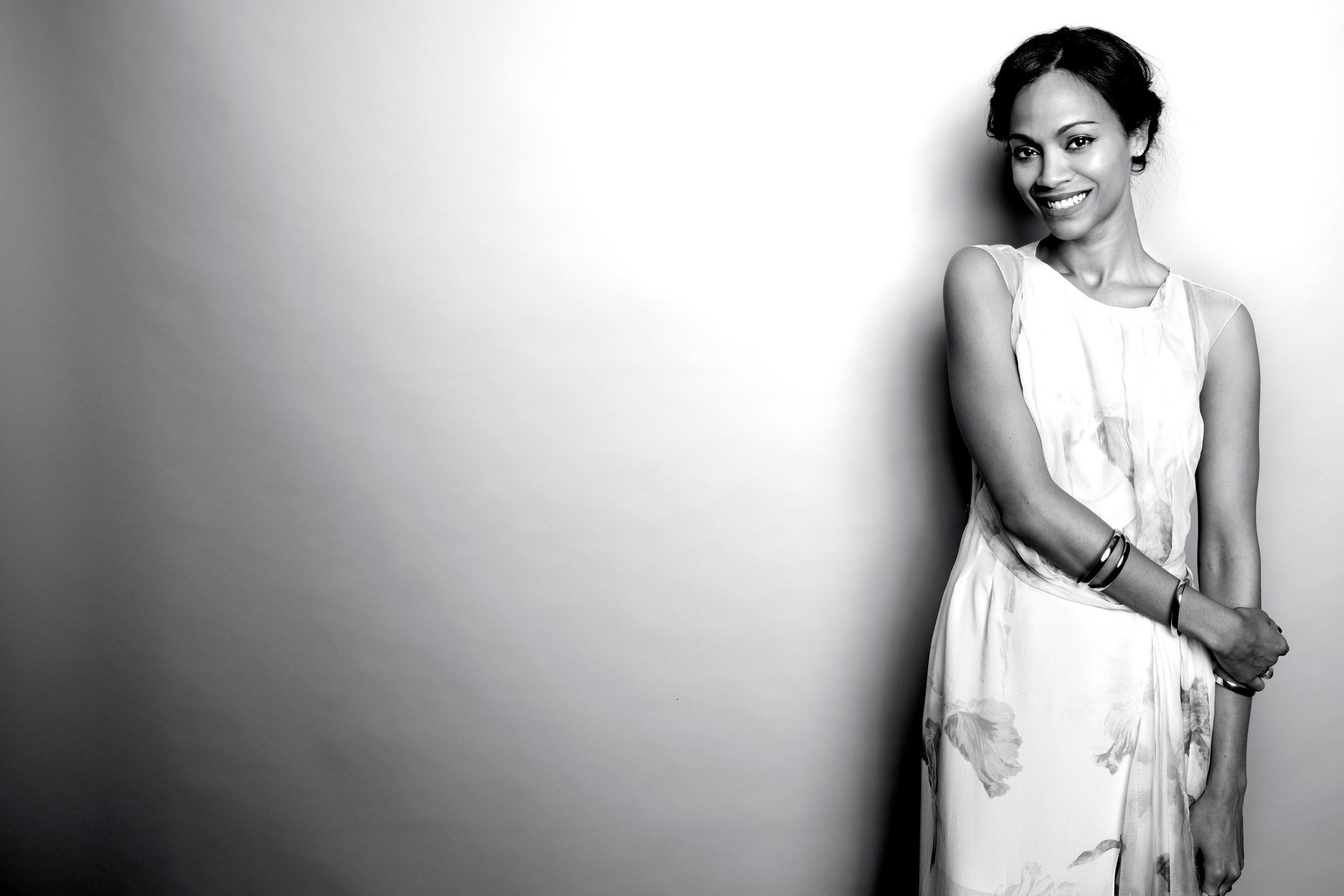 zoe saldana smile h b