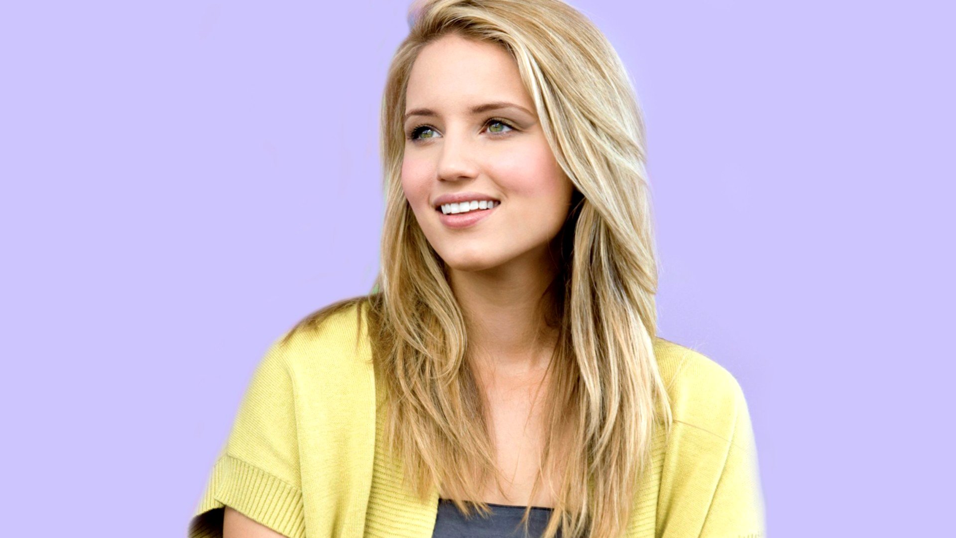 dianna agron rubia mirada sonrisa cara