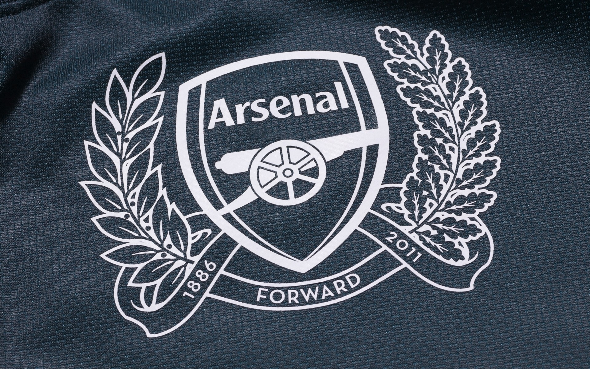 squadra di calcio emblema arsenal londra arsenal gunners stemma gunners sfondo tessuto