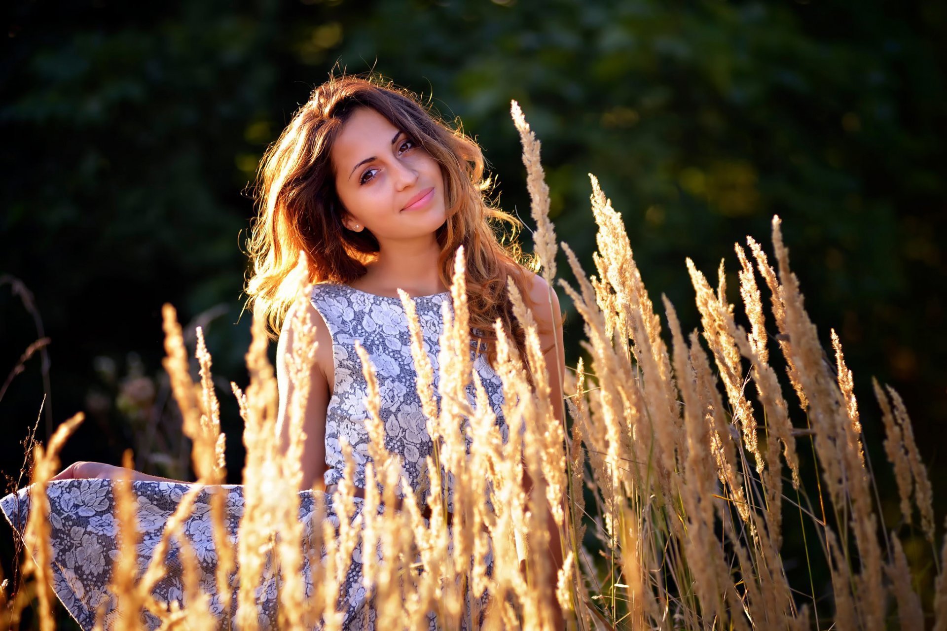 lesya porträt sommer sonnenlicht schilf