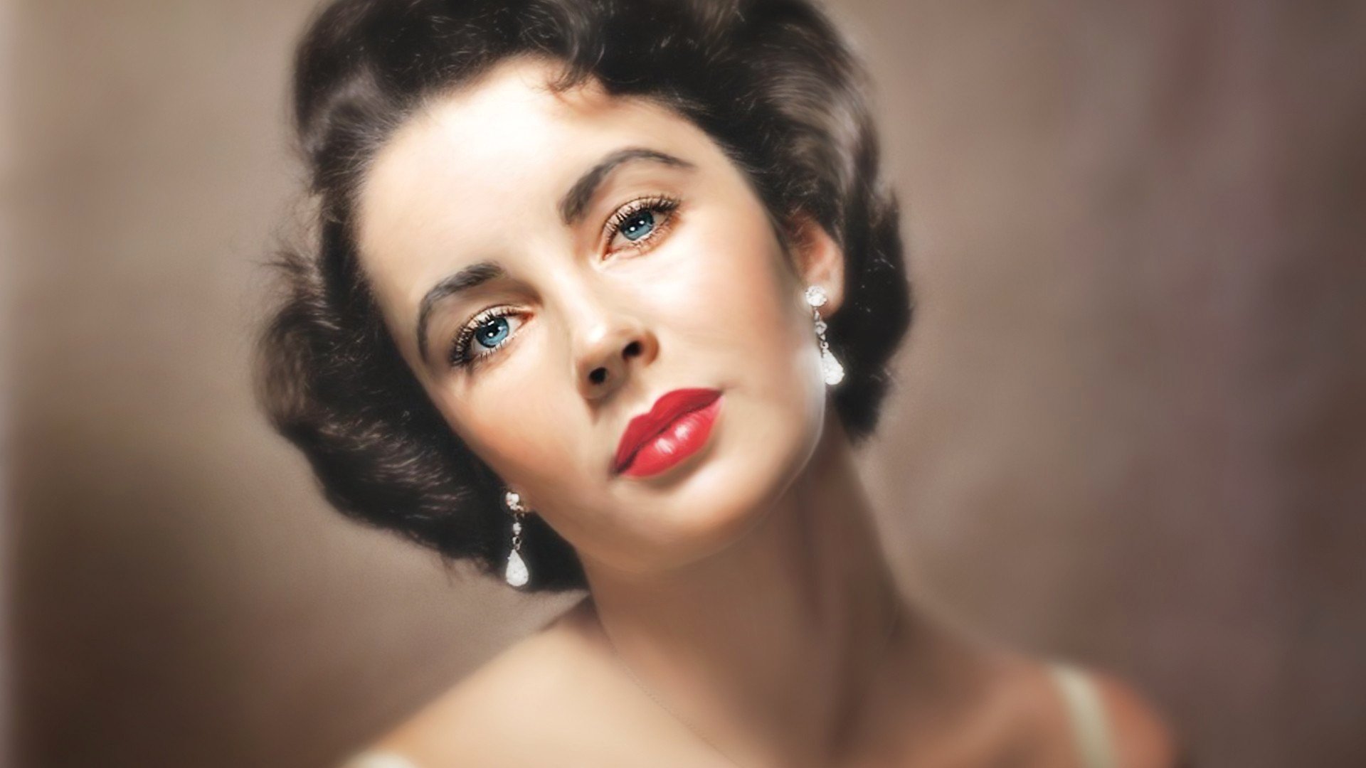 elizabeth taylor zeichnung gesicht blick augen lippen schauspielerin