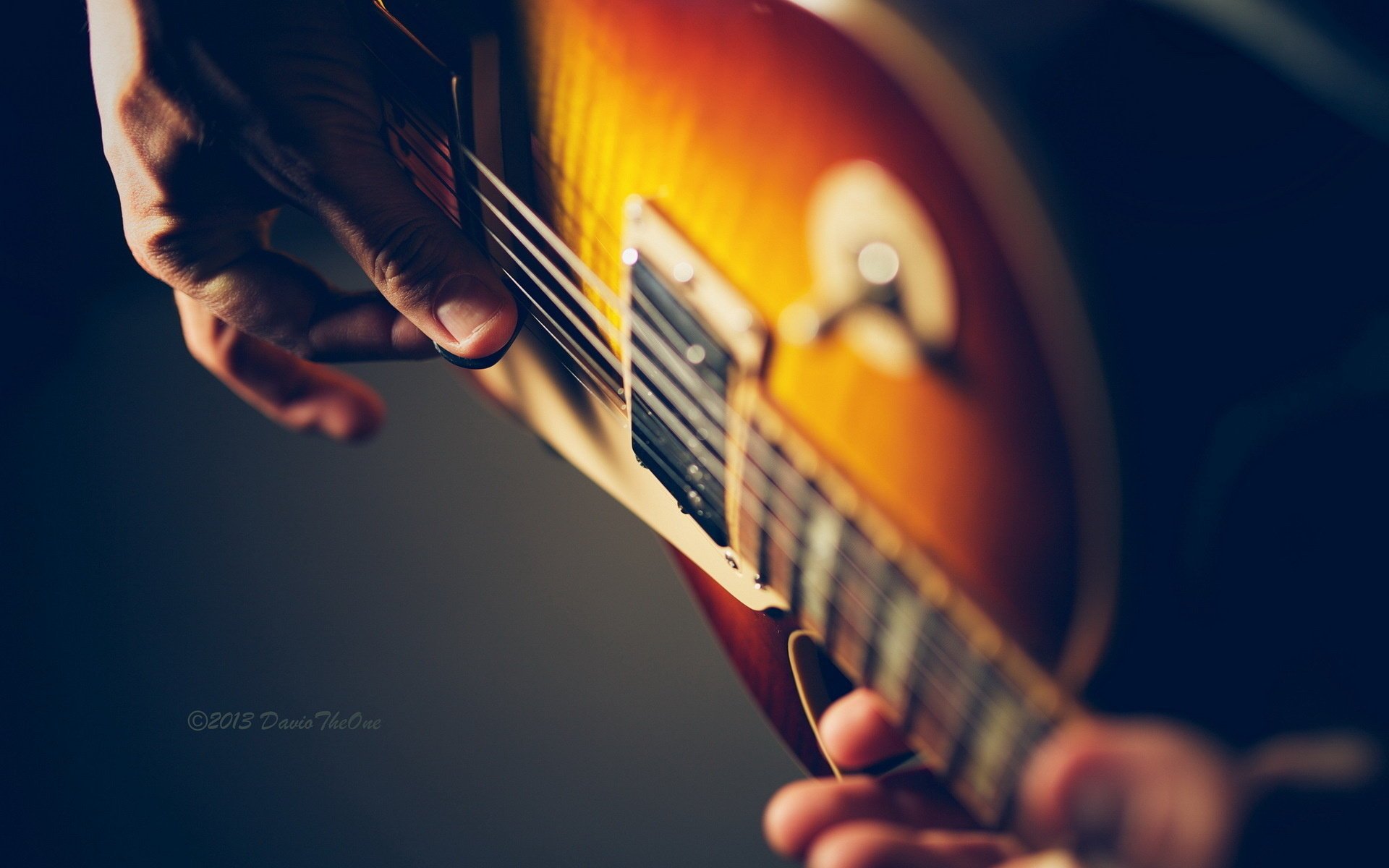 guitarra macro música