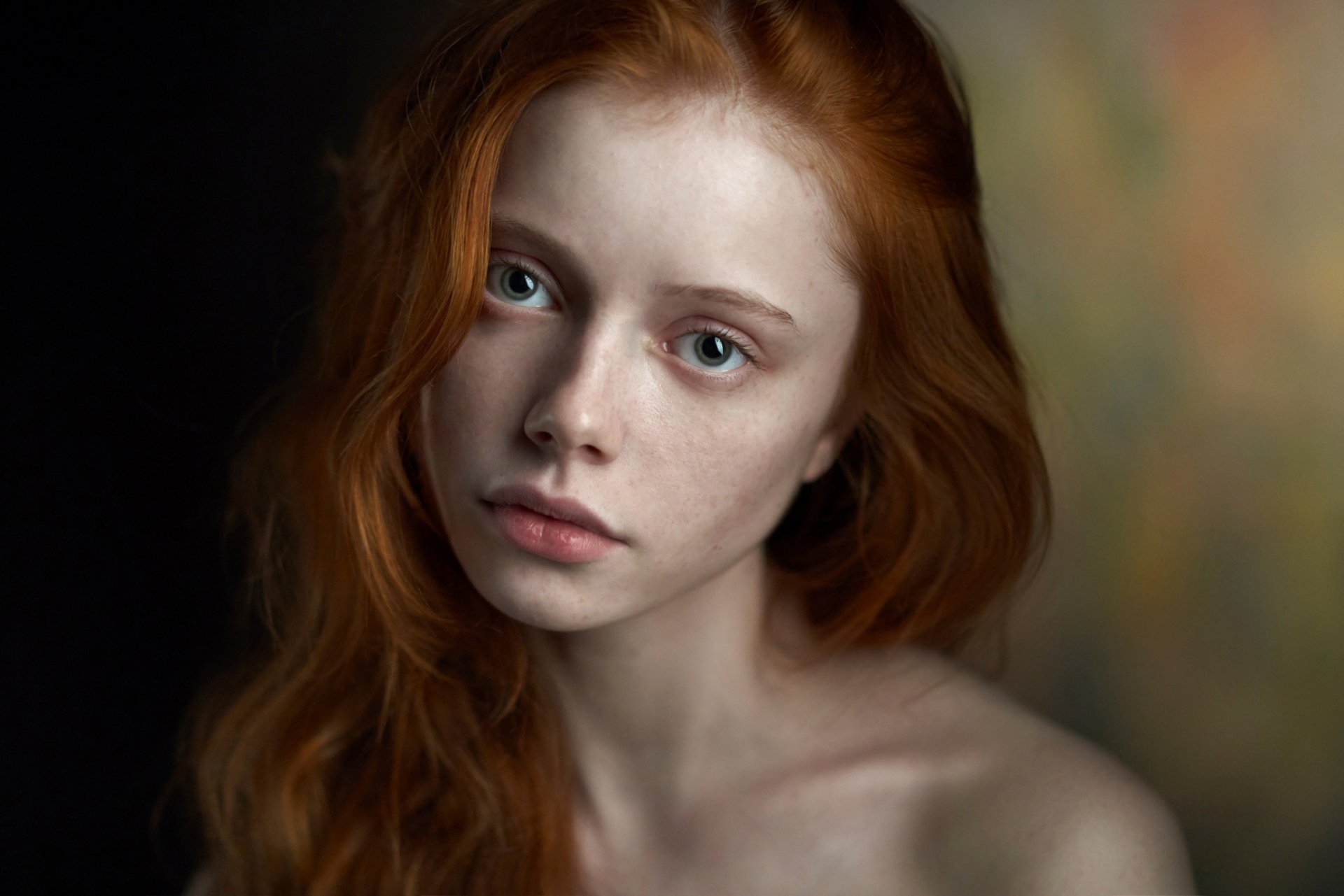 red hair cute catherine yasnogorodsky freckles portrait alexander vinogradov