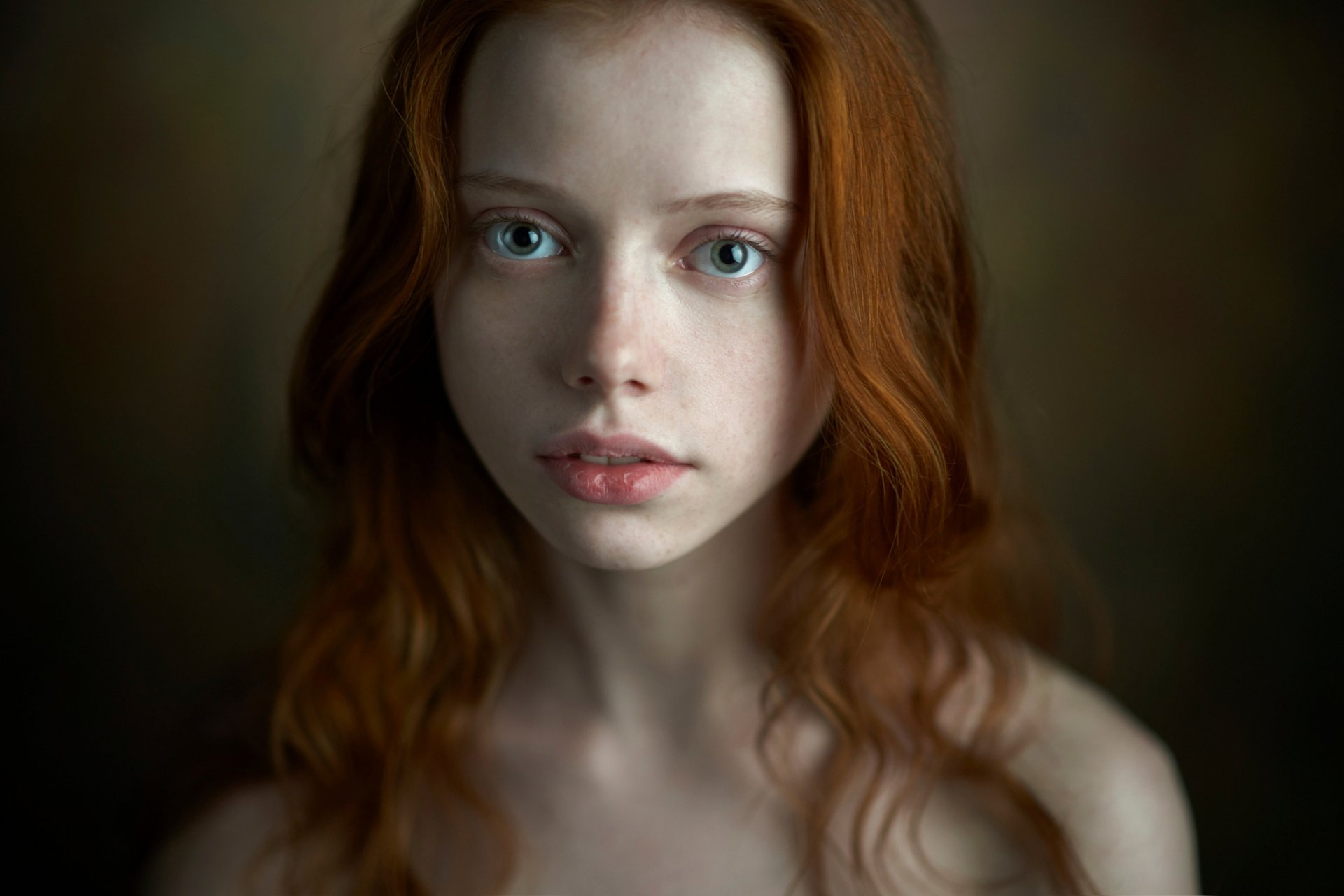 red hair cute catherine yasnogorodsky green-eyed portrait alexander vinogradov