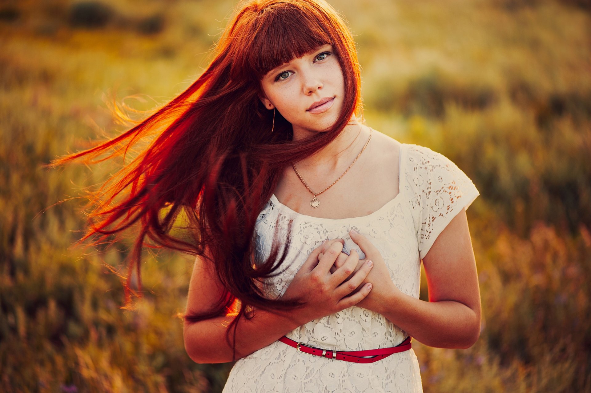 portrait cheveux bokeh