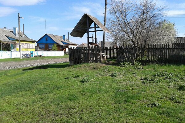 Image d un puits en bois délabré