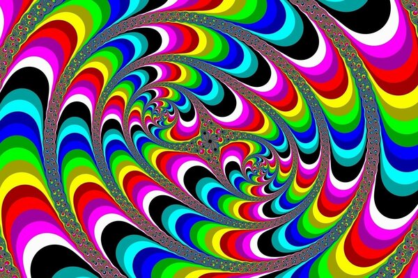 Multicolored hallucinations in the style of abstraction