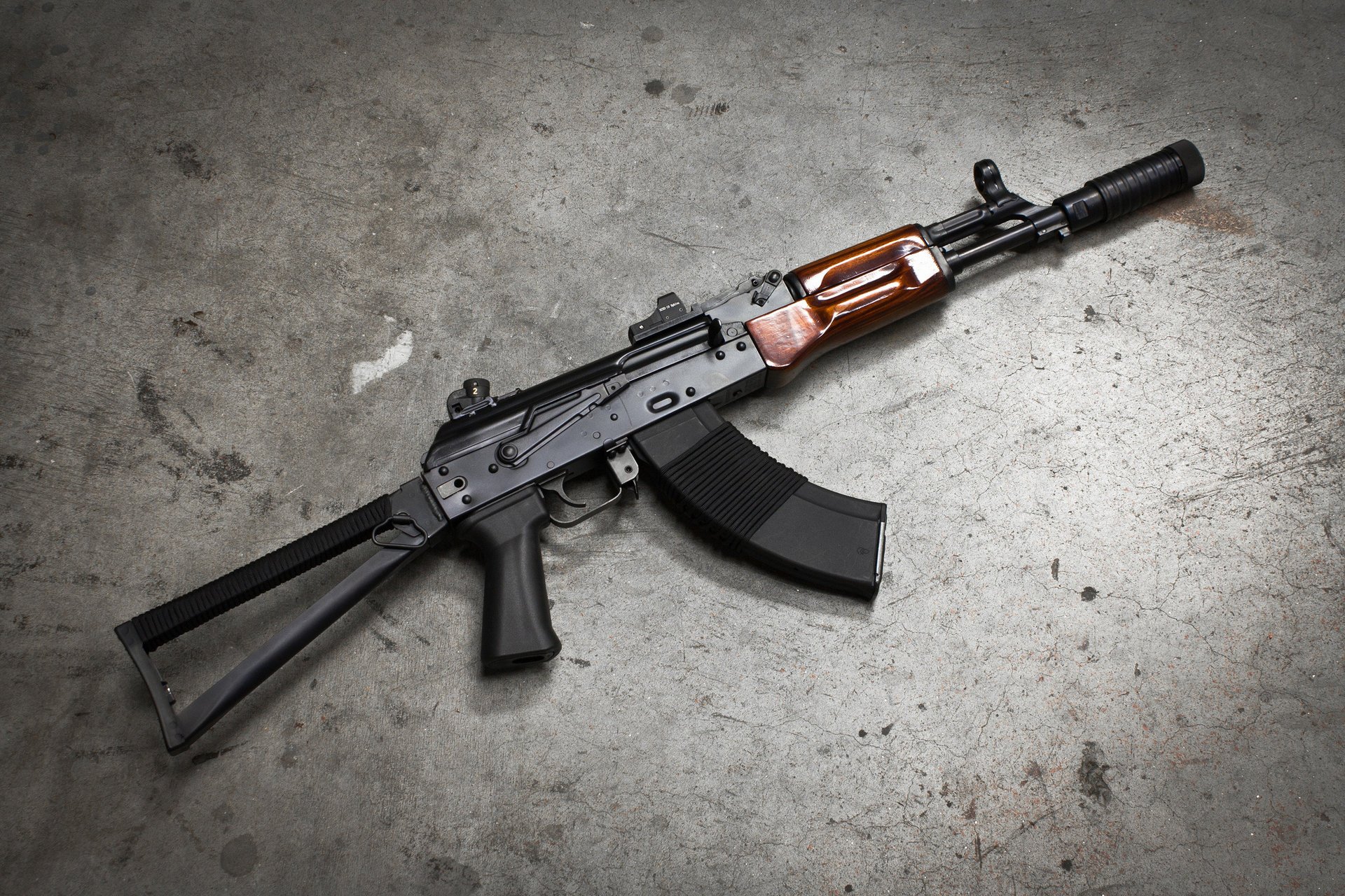 plegable culata kalashnikov ametralladora aks-74