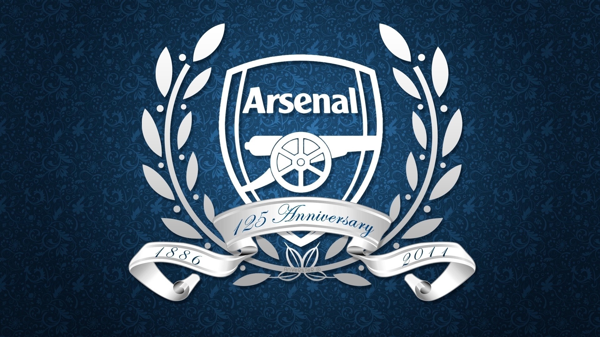 club de fútbol emblema arsenal londres arsenal gunners escudo de armas artilleros fondo