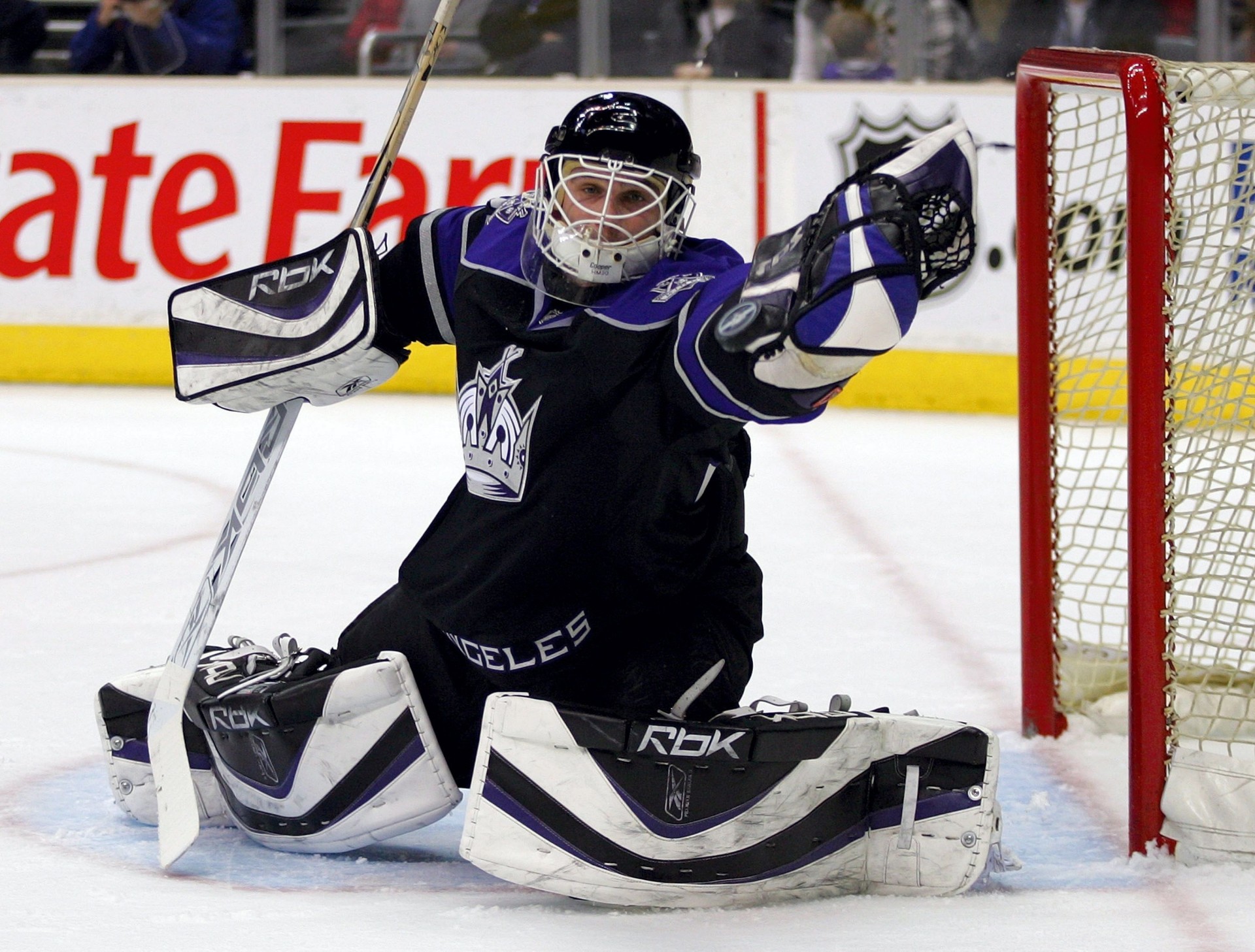 hockey sur glace gardien de but dan angeles cloutier los angeles lnh