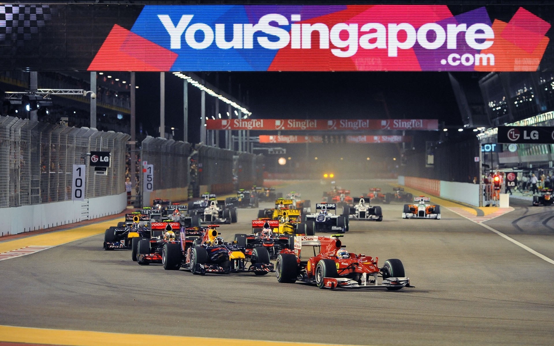 ferrari pista foto auto toro rosso gara inizio