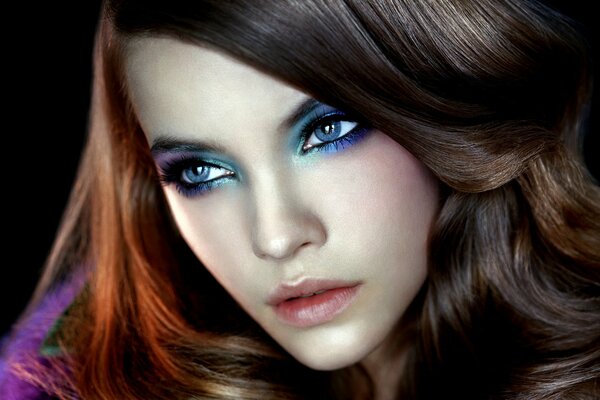 Barbara Palvin with beautiful makeup