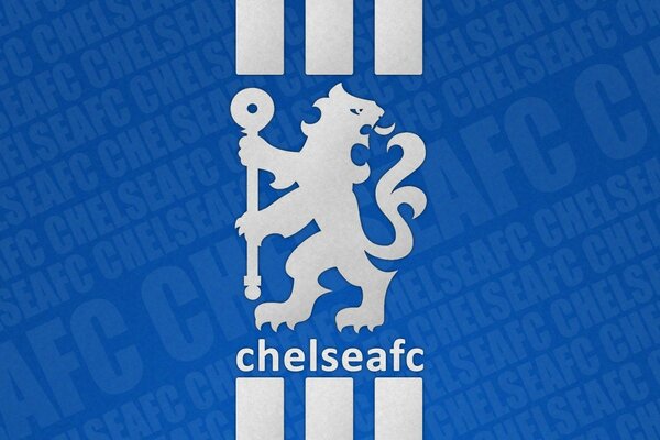 The Chelsea logo is a polar bear on a blue background