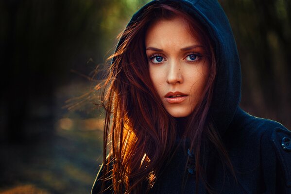 Russian girl with beautiful eyes