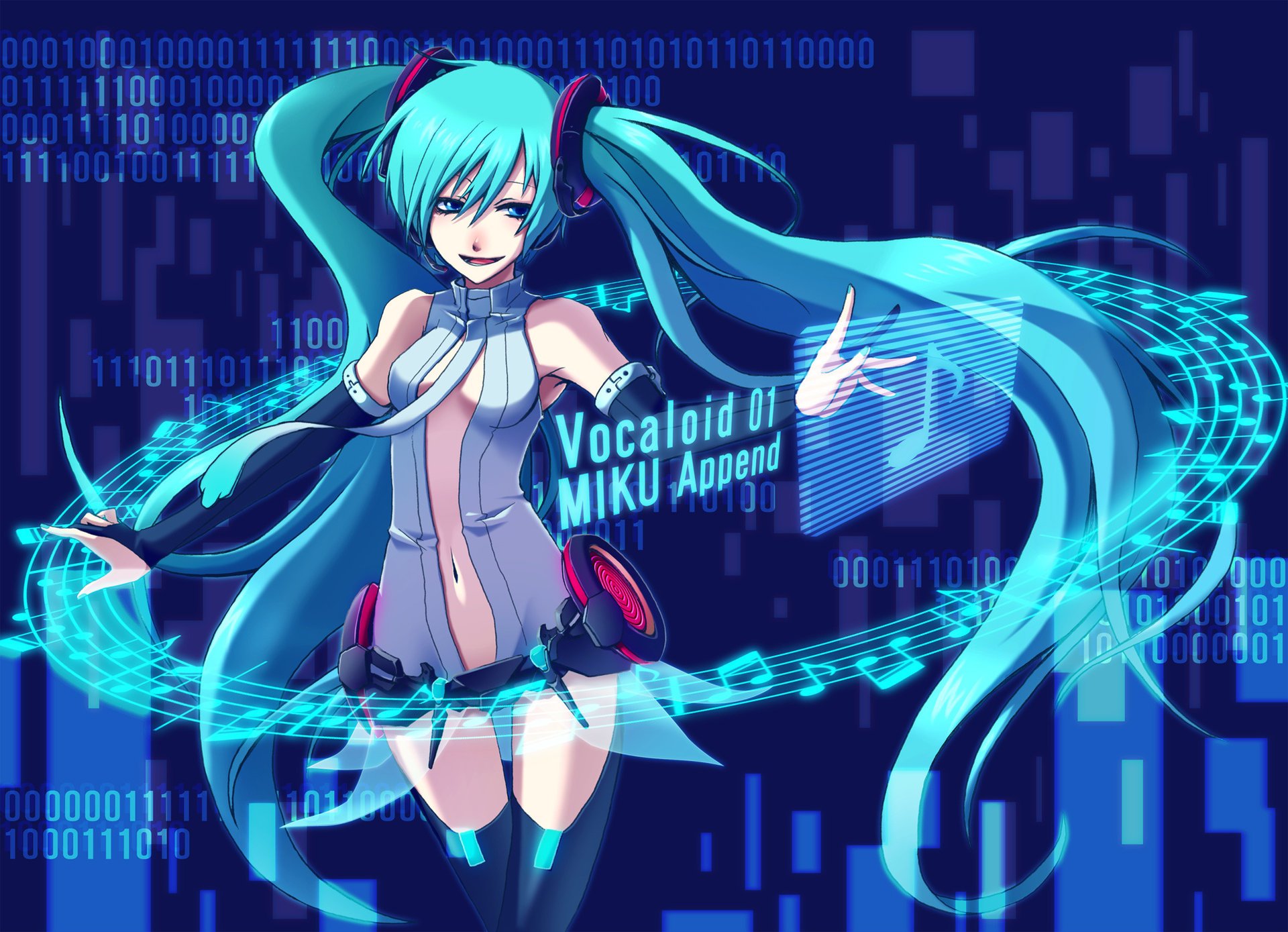 hatsune miku miku append noten vocaloid vocaloid kunst mädchen