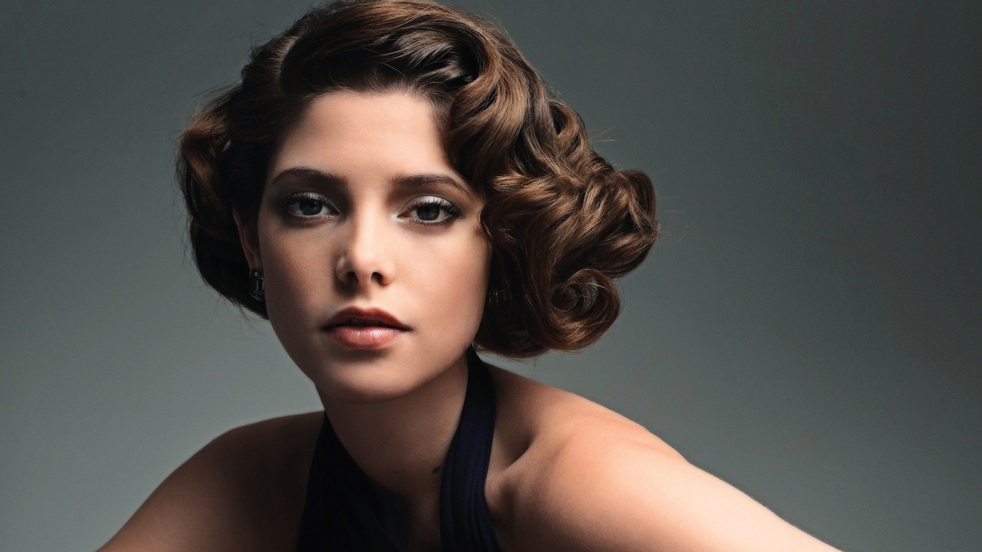 ashley greene ragazza acconciatura dolce capelli sfondo sguardo