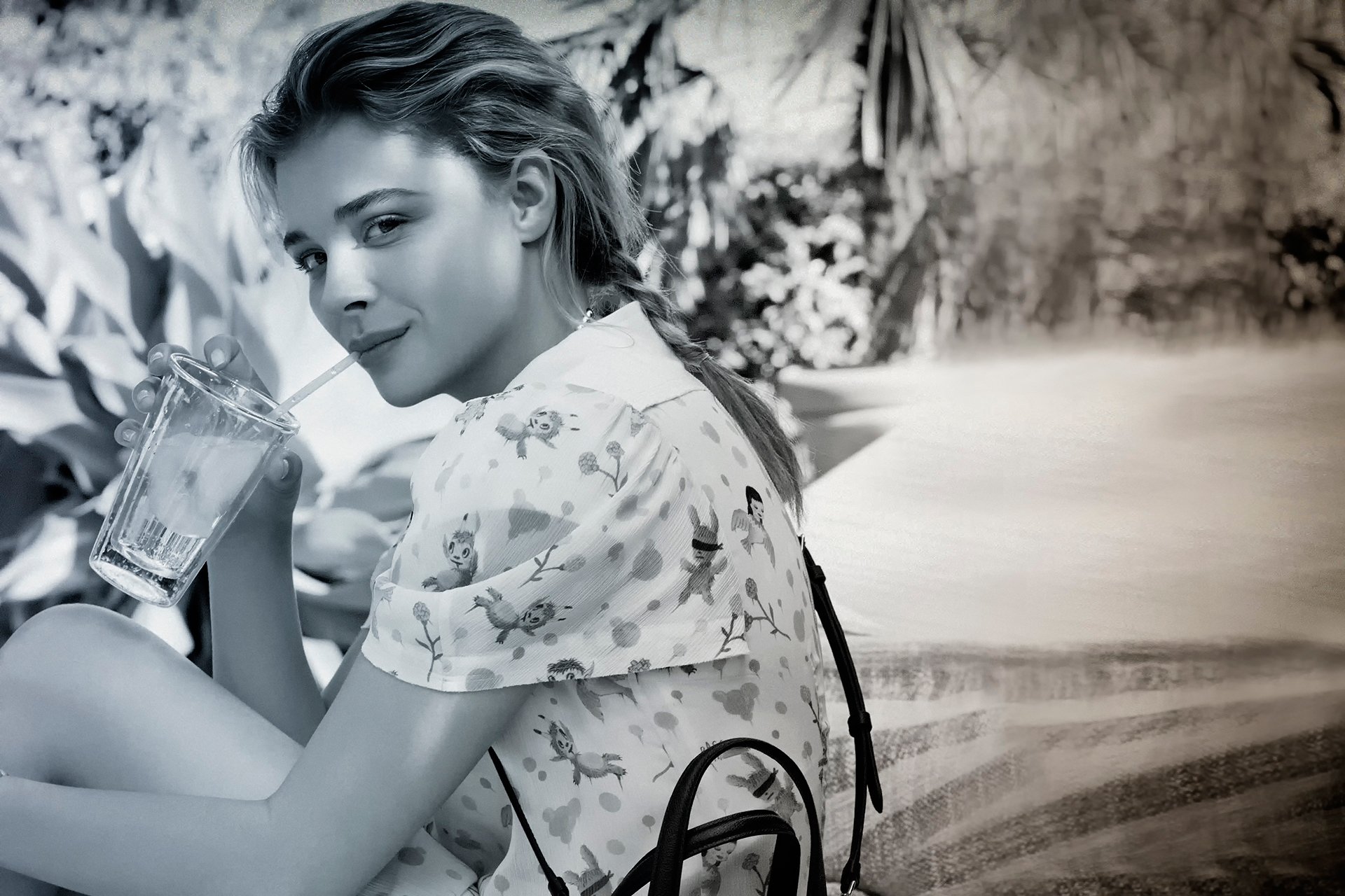 chloe moretz ragazza servizio fotografico marchio allenatore