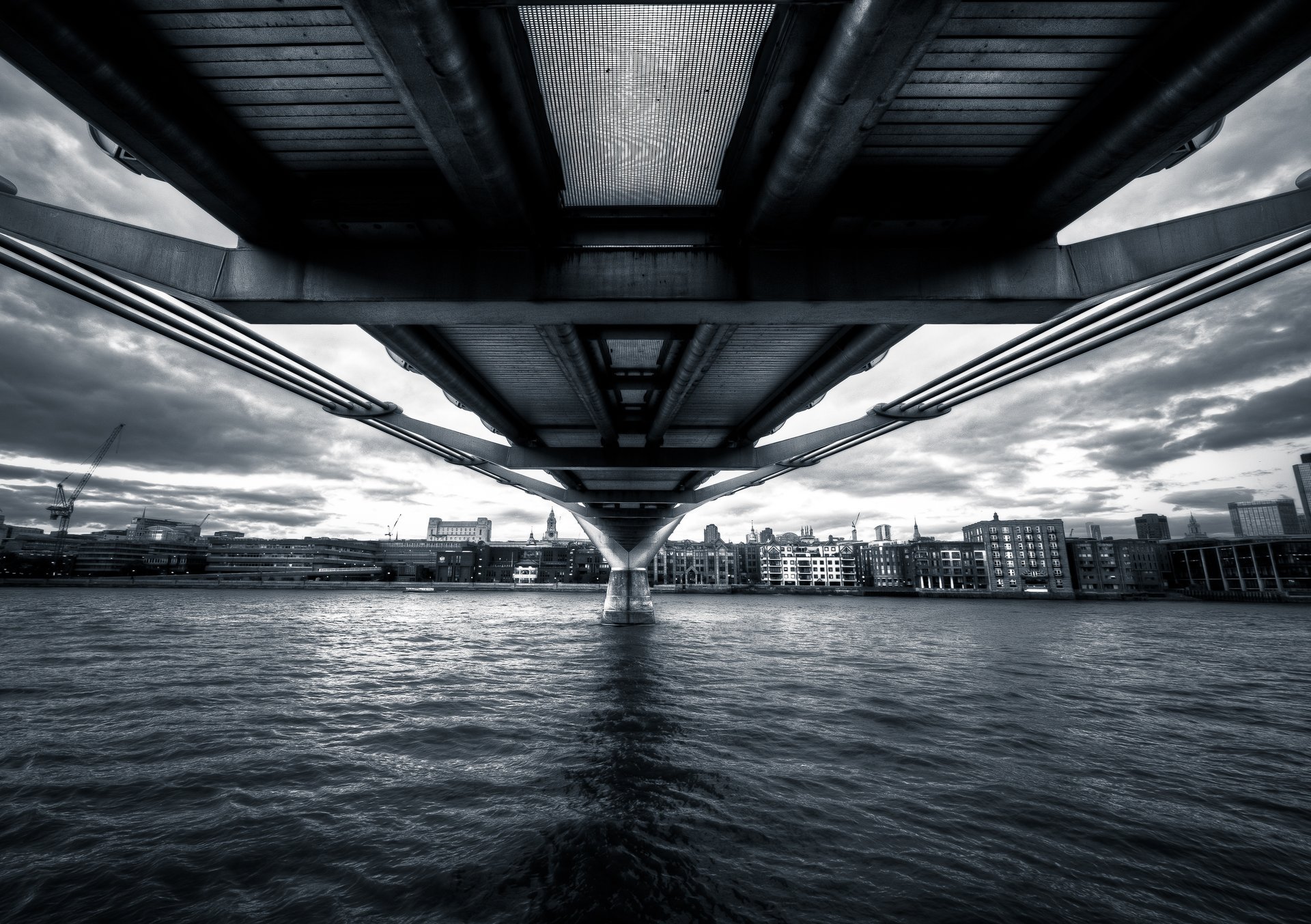 millennium bridge london england england thames river london