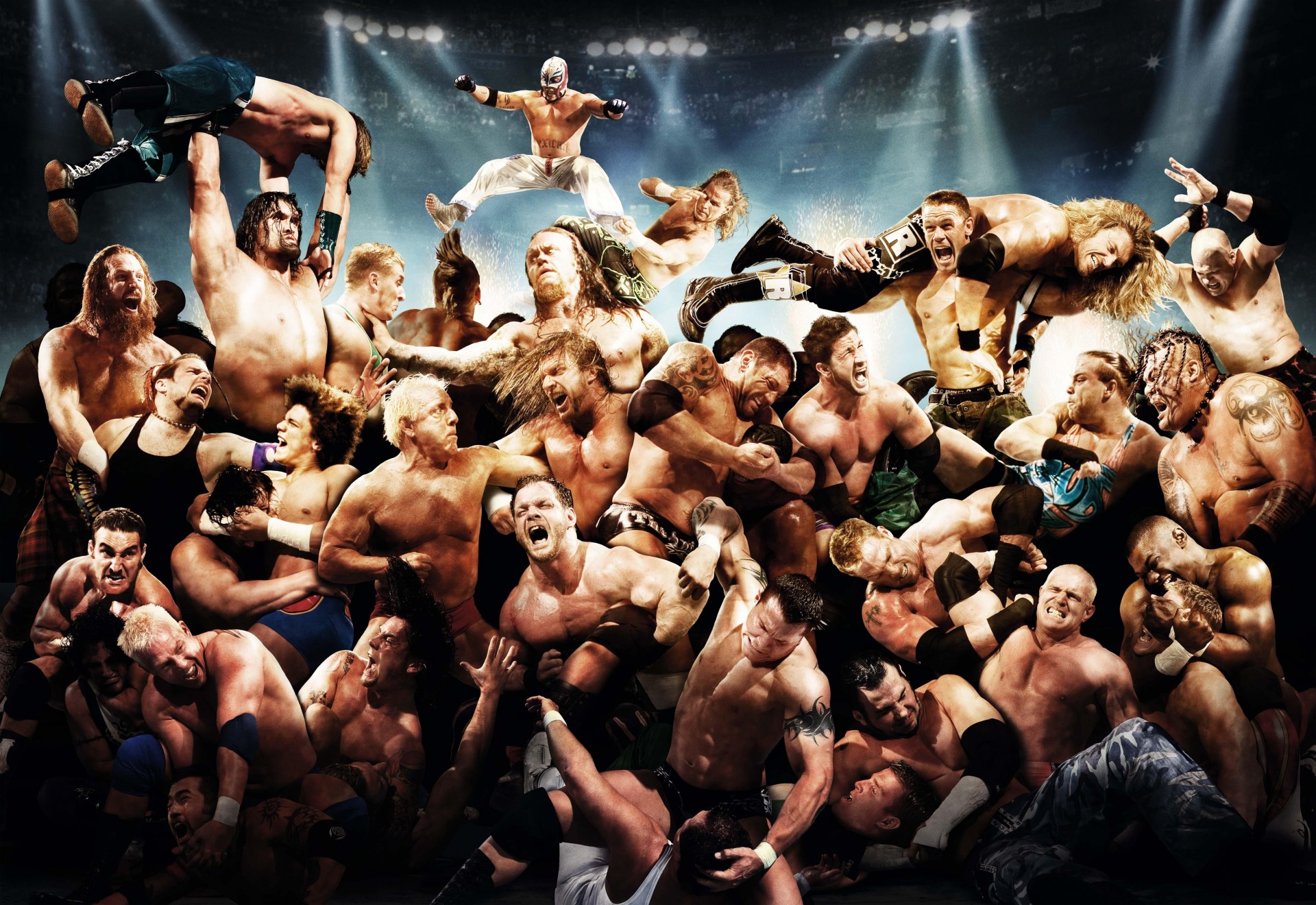 region animals royal rumble 2007 world wrestling entertainment wwe triple h excellent cm punk john cena