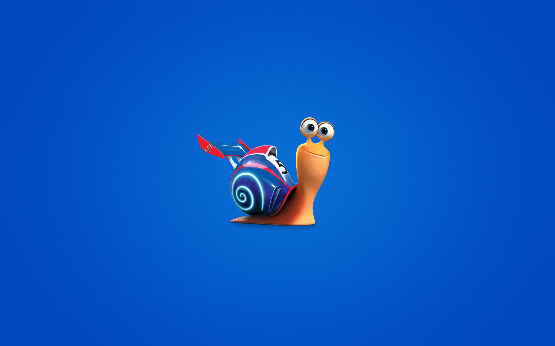 minimalism turbo snail blue background turbo snail