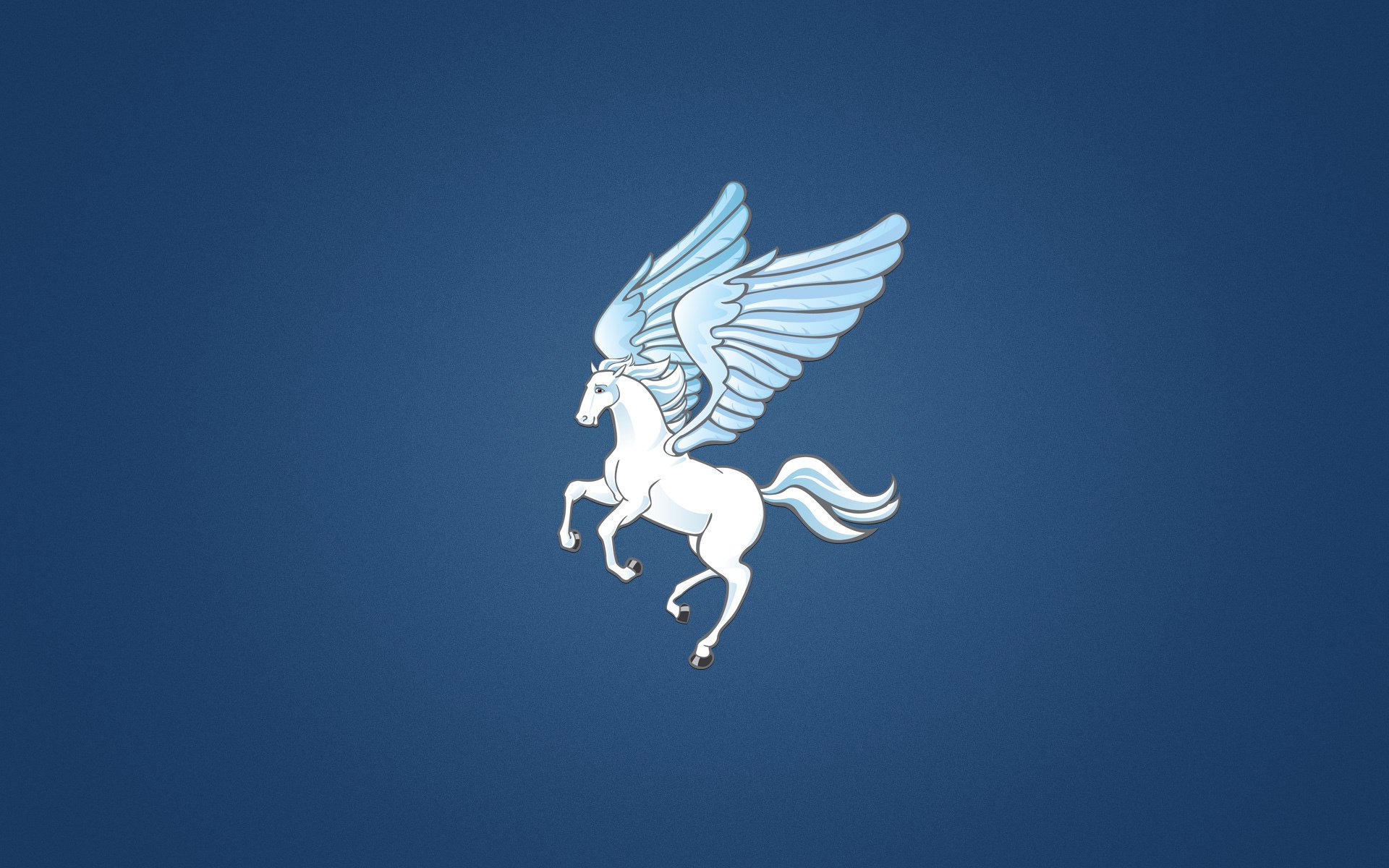 pegasus koń niebieskie tło pegasus biały skrzydła