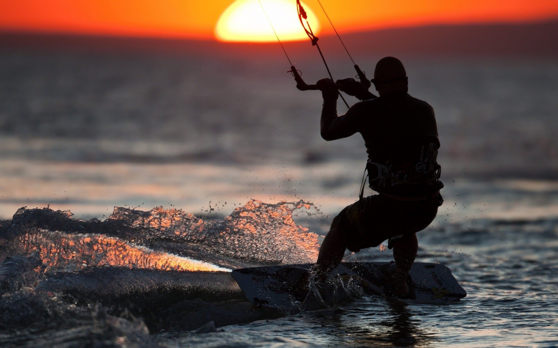 wellen sonnenuntergang sport meer schön