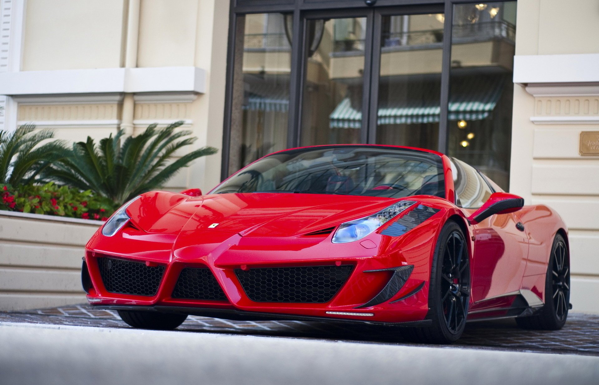 mansory italia ferrari black italia 458 monaco red ferrari carbon