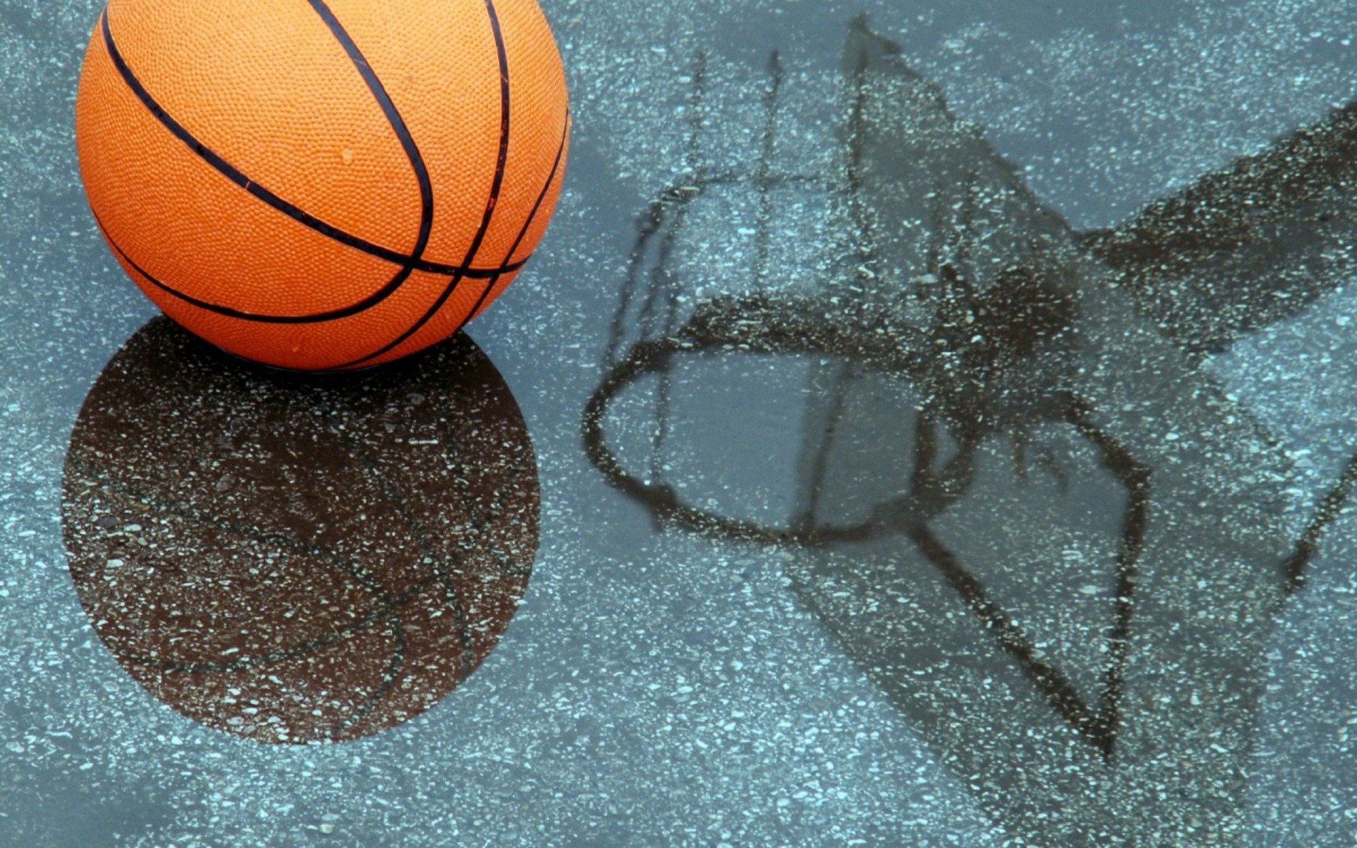 piscina reflexión baloncesto