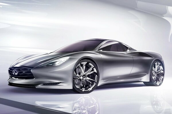 Concepto infiniti emerg-e gris plata