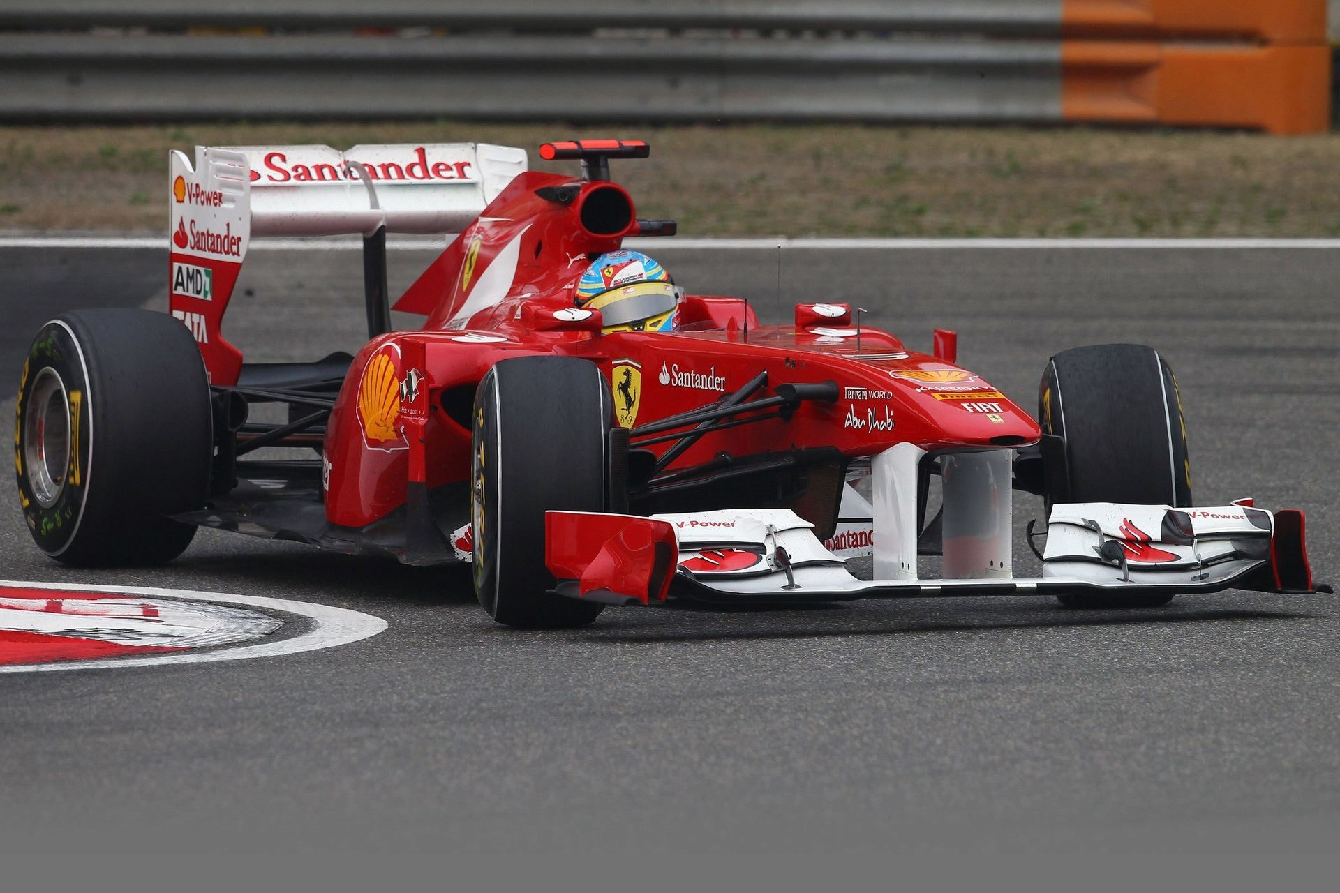 fernando alonso tour piste chine formule 1 ferrari 150 italia pilote f1 coureur ferrari shanghai 2011