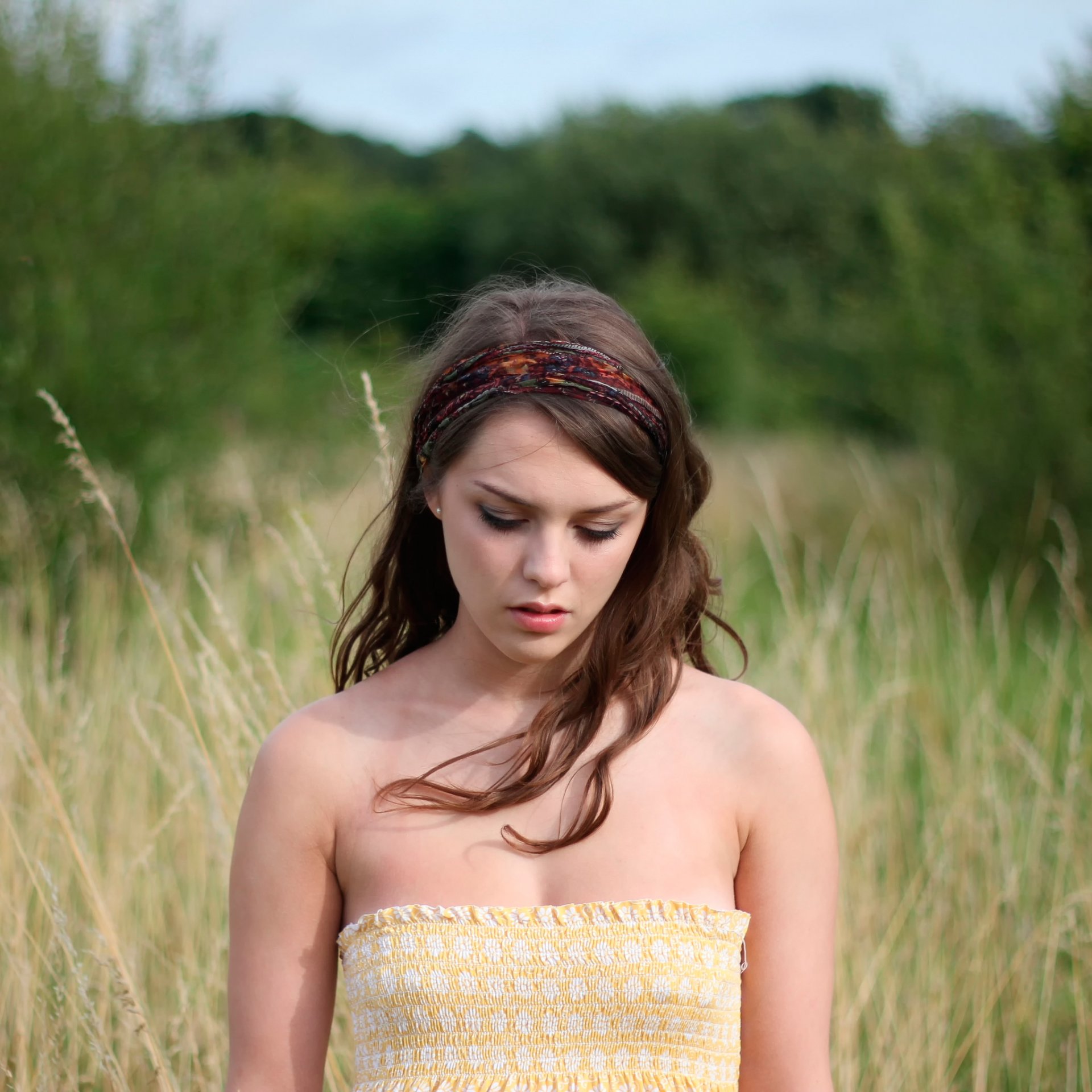 imogen ging im sommer porträt bokeh