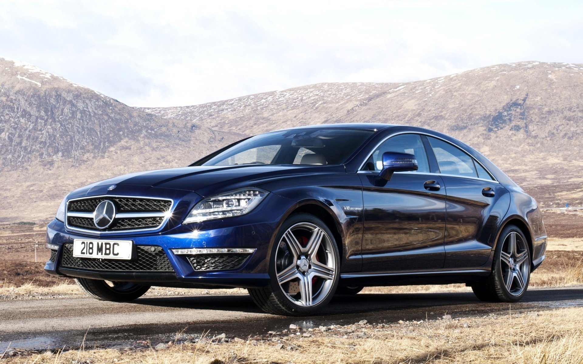 cls mercedes-benz 63 mercedes cls frente montaña amg amg