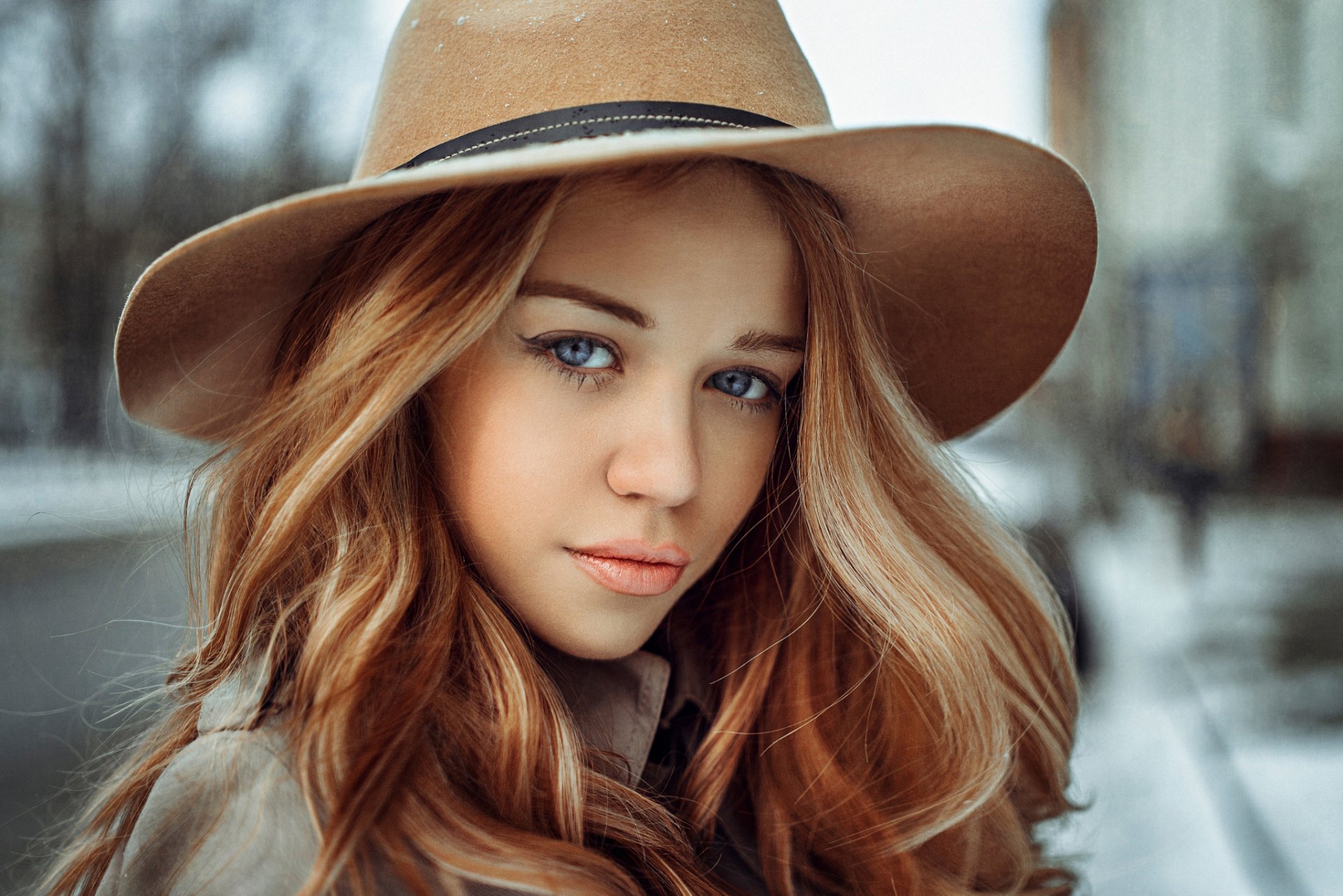 the lady in the hat portrait hat george chernyad ev