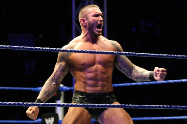 Wrestler Randy Orton kämpft im Ring