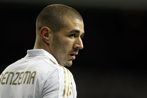 Footballer Karim Benzema. Ready to fight