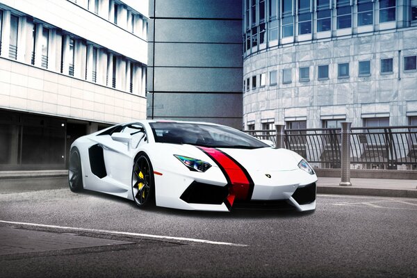 Lamborghini aventador zaniżony Tuning