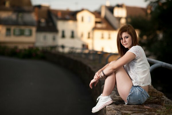 Teen on the side of the road